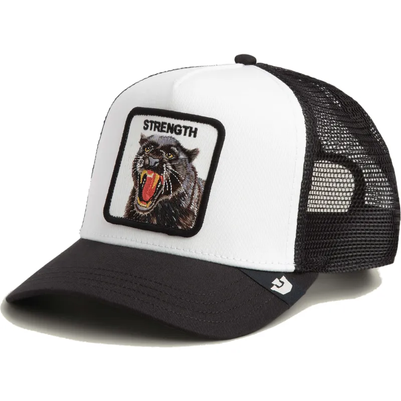 czapka-trucker-bialo-czarna-pantera-strength-panther-the-farm-od-goorin-bros
