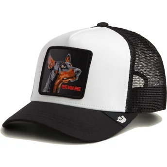 Kepurė išlenkta vilkikas juoda snapback perro dóberman Beware The Farm The Farm de Goorin Bros.