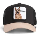 kepure-islenkta-vilkikas-juoda-snapback-perro-pastor-aleman-the-bad-boy-the-farm-the-farm-de-goorin-bros