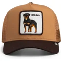czapka-trucker-brazowa-dla-chlopca-pies-rottweiler-bad-boy-mini-the-farm-od-goorin-bros