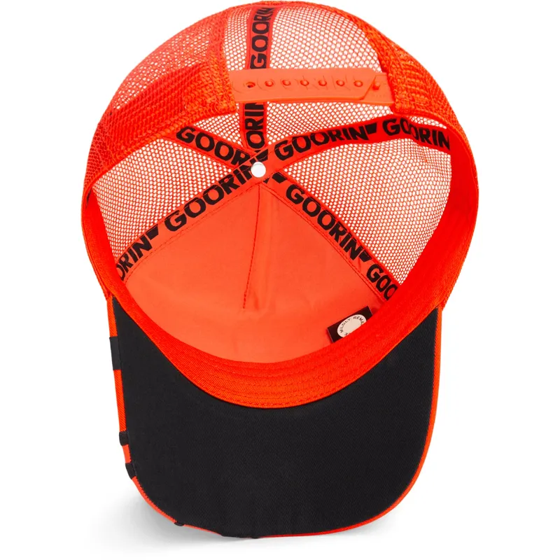 kepure-islenkta-vilkikas-oranzine-snapback-guepardo-blazing-flames-the-farm-the-farm-de-goorin-bros