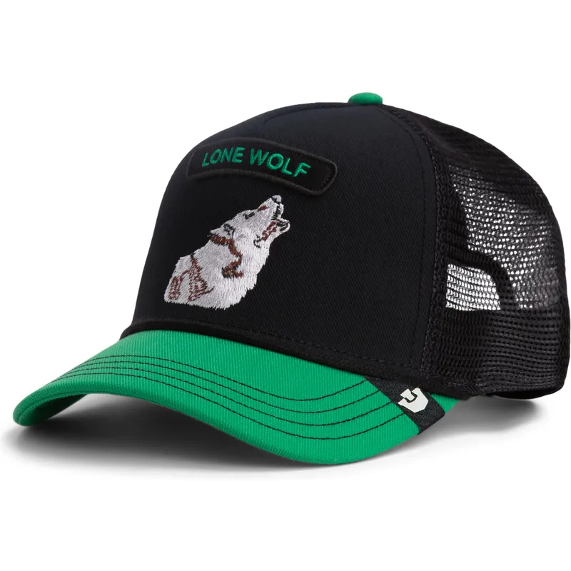 kepure-islenkta-vilkikas-zalia-snapback-lobo-pop-rocker-lone-wolf-the-farm-the-farm-de-goorin-bros