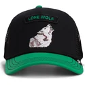 czapka-trucker-zielona-wilk-pop-rocker-lone-wolf-the-farm-od-goorin-bros