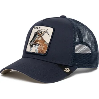 Kepurė išlenkta vilkikas tamsiai mėlyna snapback cabra Edge Goat The Farm The Farm de Goorin Bros.