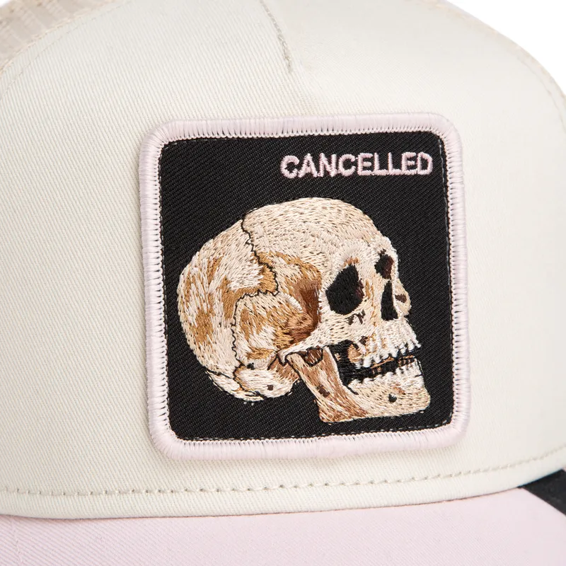 czapka-trucker-bezowa-i-rozowa-czaszka-the-cancelled-skull-whisper-the-farm-od-goorin-bros
