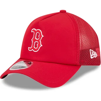 New Era 9FORTY APEX BP Boston Red Sox MLB Red Trucker Hat