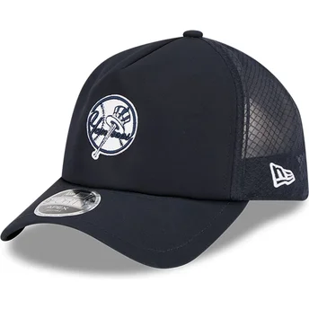 New Era 9FORTY APEX Batting Practice Alt Logo New York Yankees MLB Navy Blue Trucker Hat