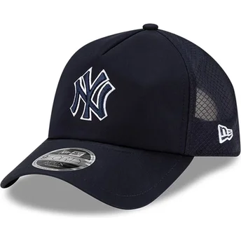 New Era Navy Blue Logo 9FORTY APEX Batting Practice New York Yankees MLB Navy Blue Trucker Hat