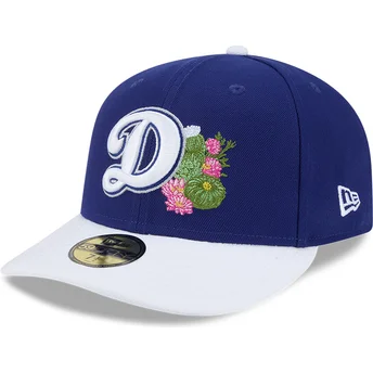 Niebiesko-biała dopasowana czapka z zakrzywionym daszkiem 59FIFTY Spring Training Los Angeles Dodgers MLB New Era