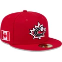 czerwona-dopasowana-czapka-z-plaskim-daszkiem-59fifty-canada-2026-world-baseball-classic-new-era