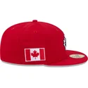 czerwona-dopasowana-czapka-z-plaskim-daszkiem-59fifty-canada-2026-world-baseball-classic-new-era