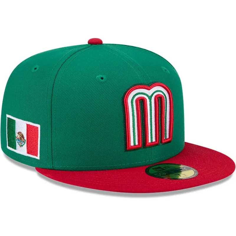 kepure-plokscia-zalia-priglundanti-59fifty-mexico-2026-world-baseball-classic-world-baseball-classic-new-era