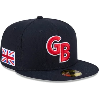 Cap plokščia navy blue ajustada 59FIFTY World Baseball Classic New Era