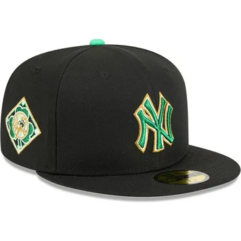 Cap plokščia black ajustada 59FIFTY Saint Patrick's Day New York Yankees MLB New Era