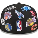 kepure-plokscia-juoda-priglundantis-59fifty-all-over-nba-new-era