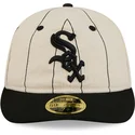 kepure-plokscia-smelio-priglundantis-59fifty-retro-crown-linen-chicago-white-sox-mlb-new-era
