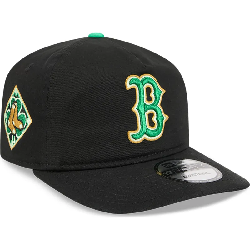 czarna-zakrzywiona-czapka-snapback-19twenty-saint-patrick-s-day-boston-red-sox-mlb-new-era