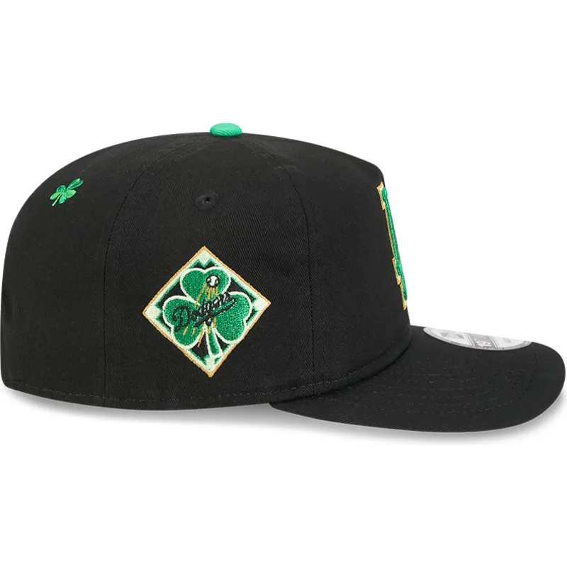 czarna-czapka-z-zakrzywionym-daszkiem-snapback-19twenty-saint-patrick-s-day-los-angeles-dodgers-mlb-new-era