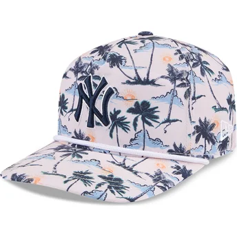Kepurė išlenkta įvairiaspalvis snapback 19TWENTY Printed Tropical New York Yankees MLB New Era