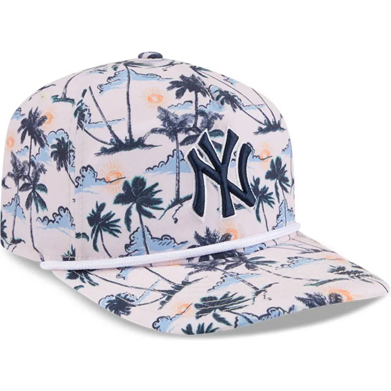 gorra-curva-multicolor-snapback-19twenty-printed-tropical-de-new-york-yankees-mlb-de-new-era