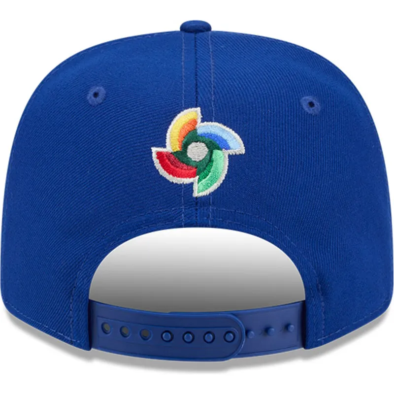 kepure-islenkta-melyna-snapback-9seventy-stretch-snap-italy-2026-world-baseball-classic-world-baseball-classic-new-era