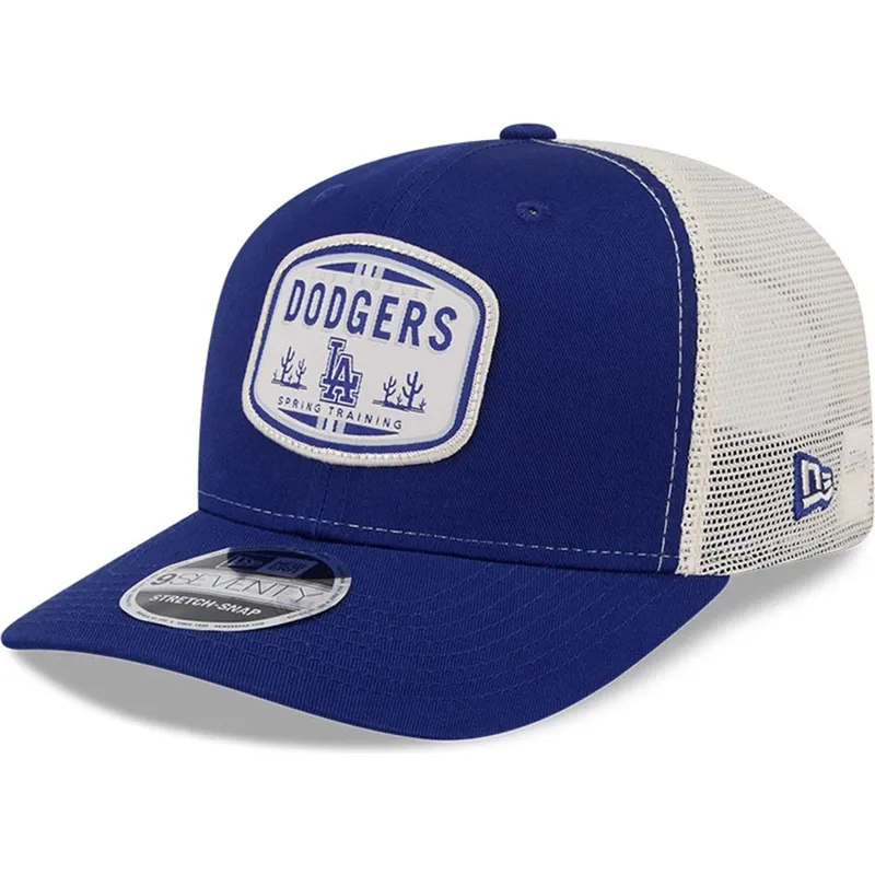 kepure-islenkta-vilkikas-melyna-snapback-9seventy-stretch-snap-patch-los-angeles-dodgers-mlb-new-era