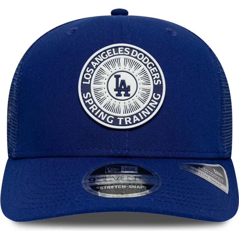 kepure-islenkta-melyna-snapback-9seventy-stretch-snap-circle-spring-training-los-angeles-dodgers-mlb-new-era