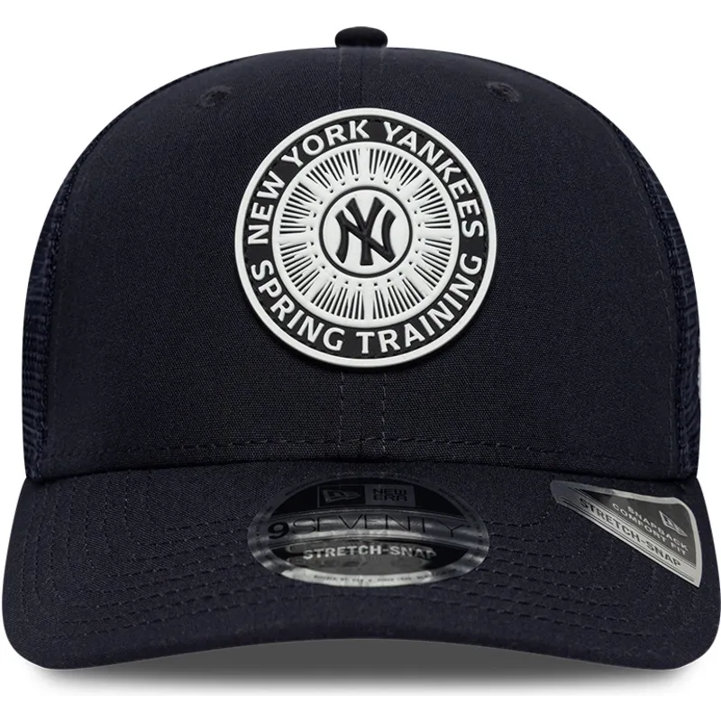 kepure-islenkta-tamsiai-melyna-snapback-9seventy-stretch-snap-circle-spring-training-new-york-yankees-mlb-new-era