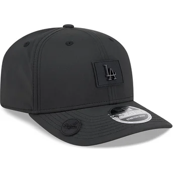 Gorra curva negra snapback 9SEVENTY Stretch Snap Clubhouse de Los Angeles Dodgers MLB de New Era