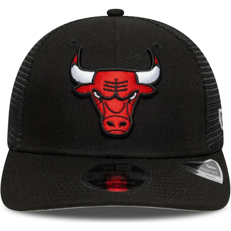 kepure-islenkta-juoda-snapback-9seventy-stretch-snap-eg-chicago-bulls-nba-new-era