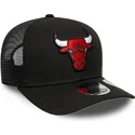 kepure-islenkta-juoda-snapback-9seventy-stretch-snap-eg-chicago-bulls-nba-new-era