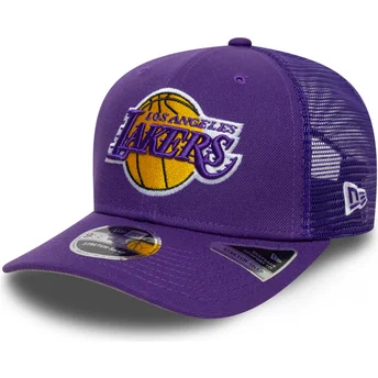Kepurė išlenkta violetinė snapback 9SEVENTY Stretch Snap Eg Los Angeles Lakers NBA New Era