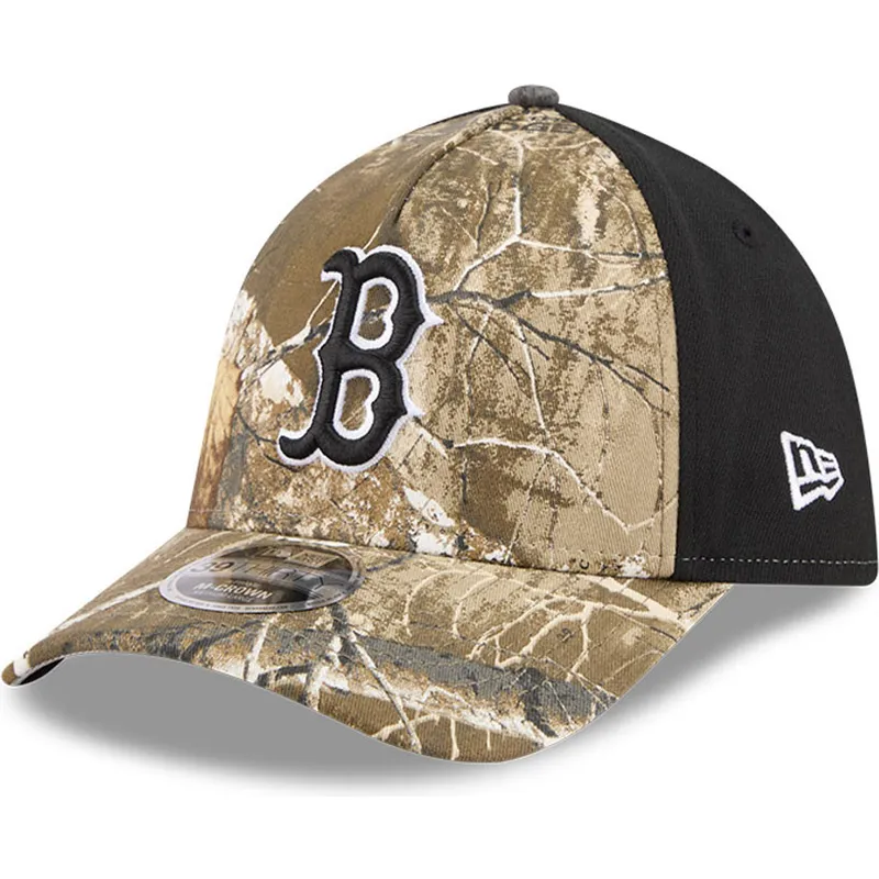 kepure-islenkta-kamufliazas-priglundanti-39thirty-m-crown-a-frame-realtree-boston-red-sox-mlb-new-era