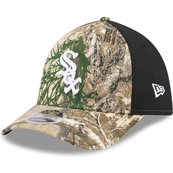 Czapka z zakrzywionym daszkiem kamuflaż dopasowana 39THIRTY M-Crown A Frame Realtree Chicago White Sox MLB New Era