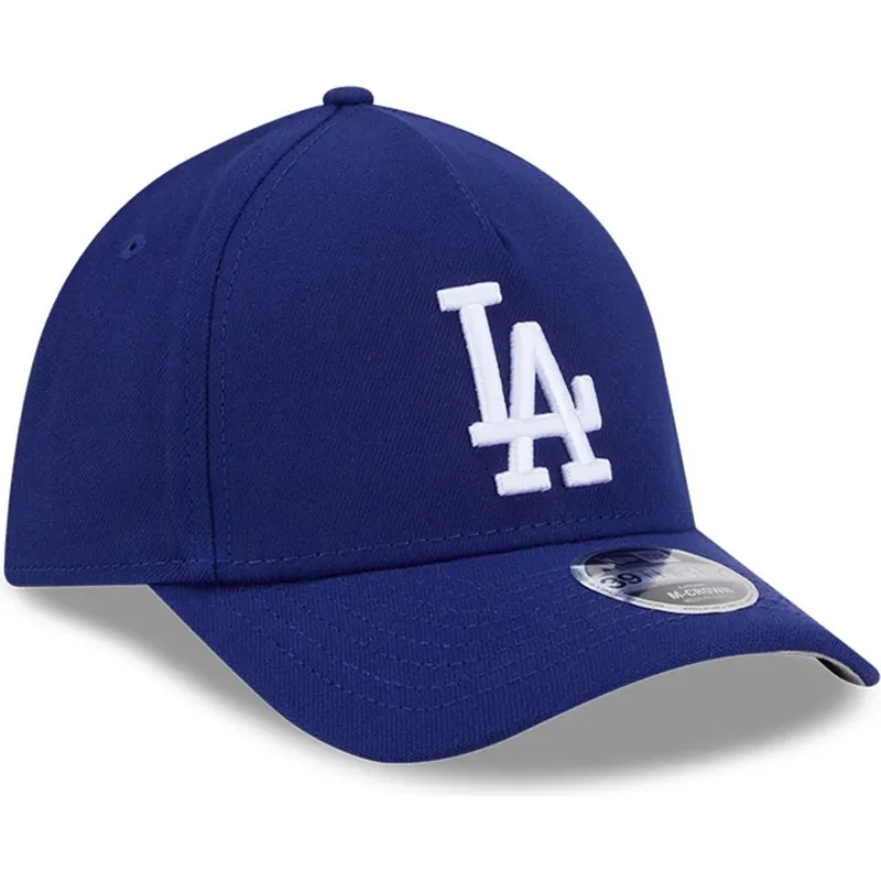 niebieska-dopasowana-czapka-z-zakrzywionym-daszkiem-39thirty-m-crown-a-frame-los-angeles-dodgers-mlb-new-era