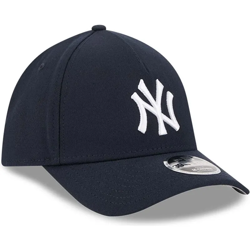 granatowa-zakrzywiona-czapka-dopasowana-39thirty-m-crown-a-frame-new-york-yankees-mlb-new-era