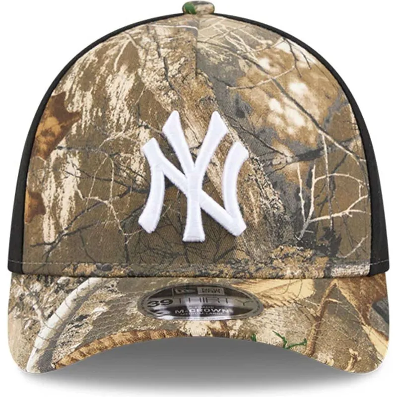 kepure-islenkta-kamufliazas-priglundantis-39thirty-m-crown-a-frame-realtree-new-york-yankees-mlb-new-era