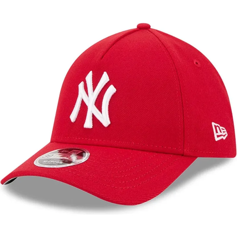 kepure-islenkta-raudona-priglundantis-39thirty-m-crown-a-frame-new-york-yankees-mlb-new-era