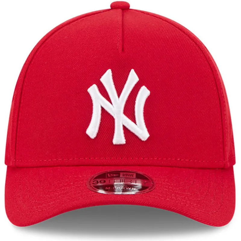 kepure-islenkta-raudona-priglundantis-39thirty-m-crown-a-frame-new-york-yankees-mlb-new-era