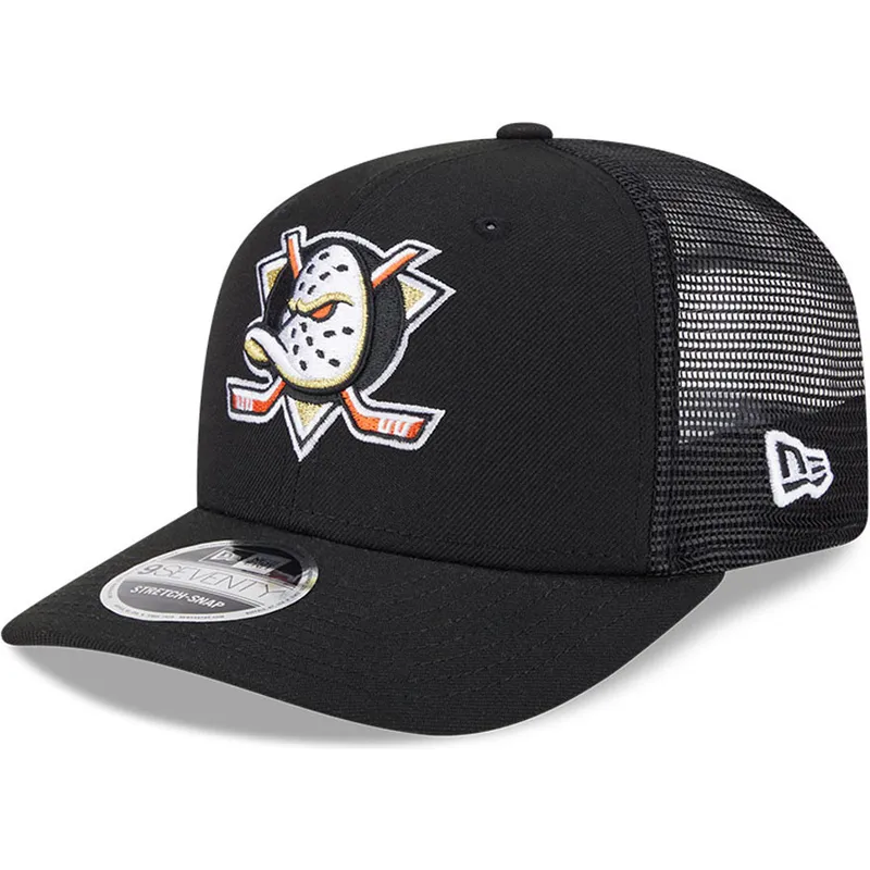 czarna-czapka-trucker-9seventy-stretch-snap-evergreen-anaheim-ducks-nhl-new-era