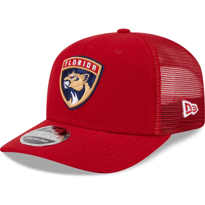new-era-9seventy-stretch-snap-evergreen-florida-panthers-nhl-red-trucker-hat