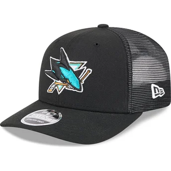 Czapka trucker czarna 9SEVENTY Stretch Snap Evergreen San Jose Sharks NHL New Era