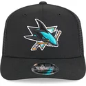 czapka-trucker-czarna-9seventy-stretch-snap-evergreen-san-jose-sharks-nhl-new-era