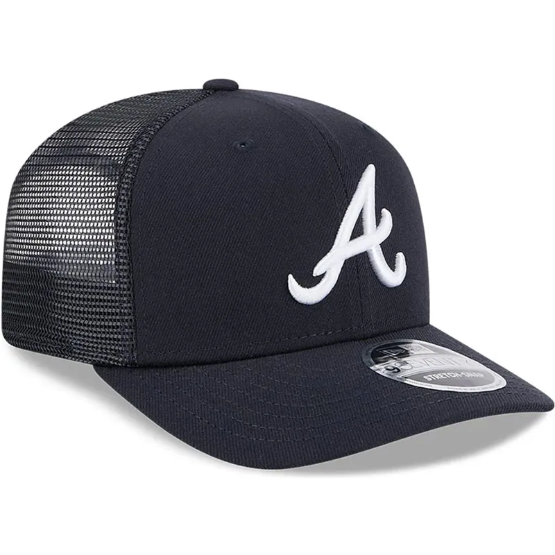 kepure-islenkta-tamsiai-melyna-snapback-9seventy-stretch-snap-evergreen-atlanta-braves-mlb-new-era