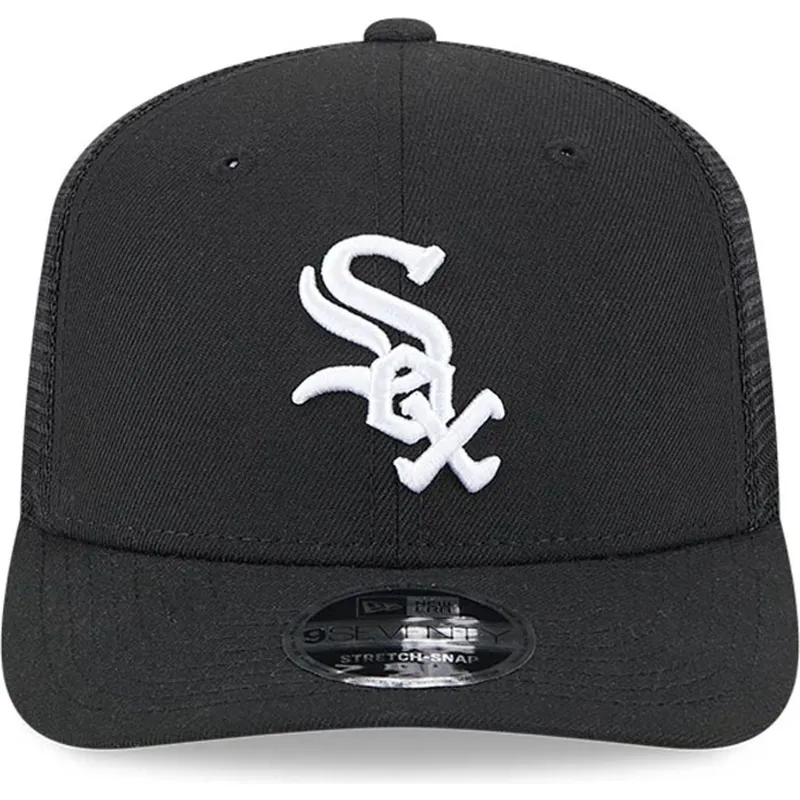 czapka-trucker-czarna-9seventy-stretch-snap-evergreen-chicago-white-sox-mlb-new-era