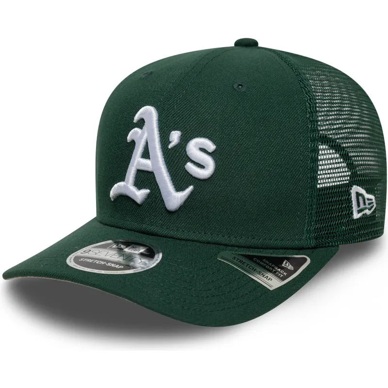 czapka-trucker-zielona-9seventy-stretch-snap-evergreen-oakland-athletics-mlb-new-era