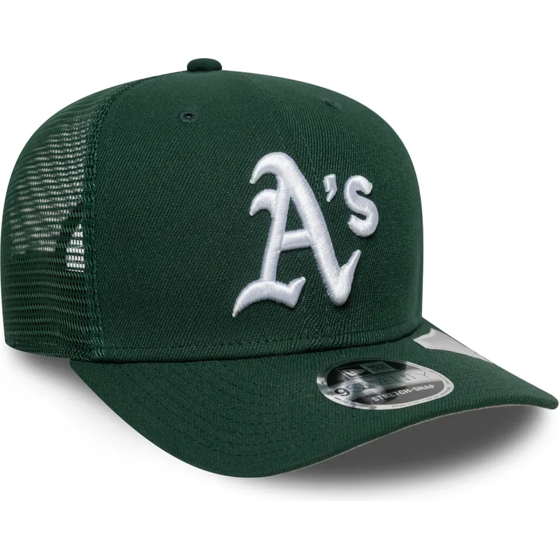 czapka-trucker-zielona-9seventy-stretch-snap-evergreen-oakland-athletics-mlb-new-era