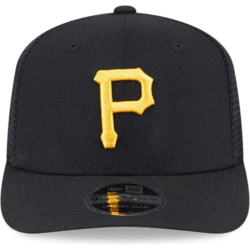 kepure-islenkta-juoda-snapback-9seventy-stretch-snap-evergreen-pittsburgh-pirates-mlb-new-era