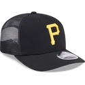 kepure-islenkta-juoda-snapback-9seventy-stretch-snap-evergreen-pittsburgh-pirates-mlb-new-era