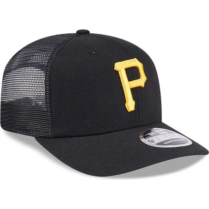 kepure-islenkta-juoda-snapback-9seventy-stretch-snap-evergreen-pittsburgh-pirates-mlb-new-era